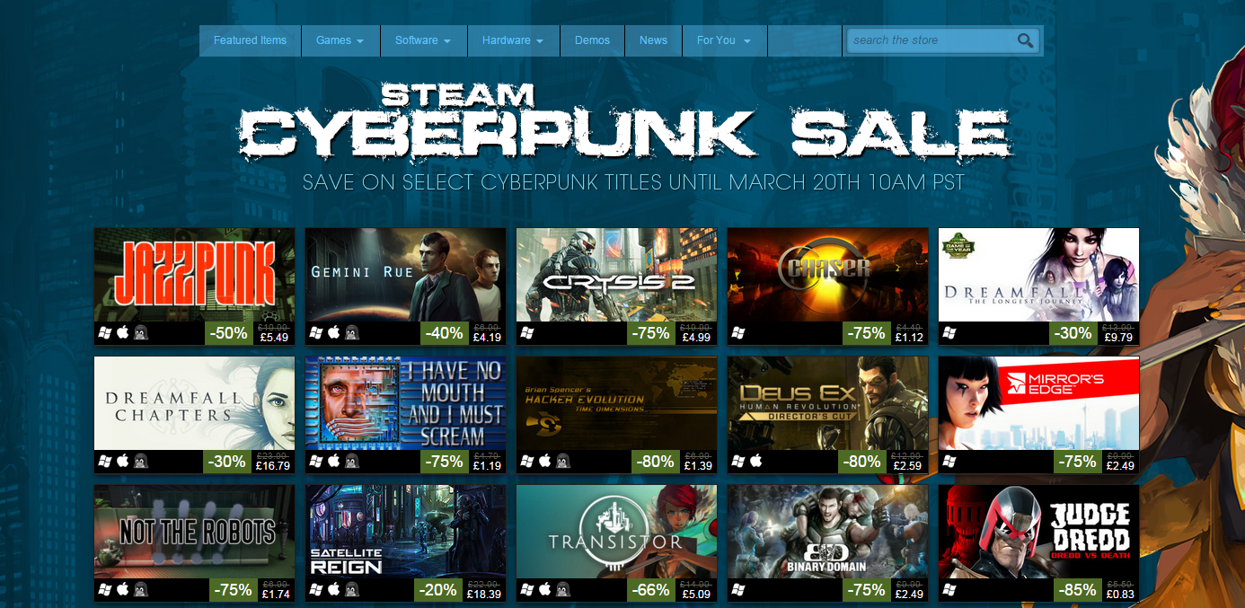 steam cyberpunk sale