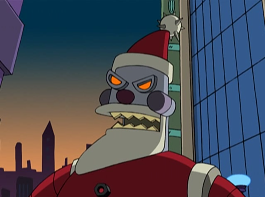 Cyberpunk Futurama Santa