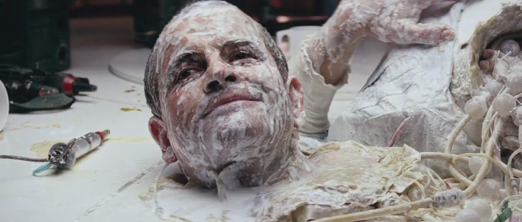 Ash's destroyed android body.