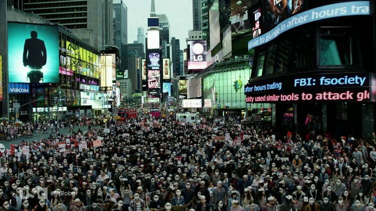 mr robot times square cyberpunk ads