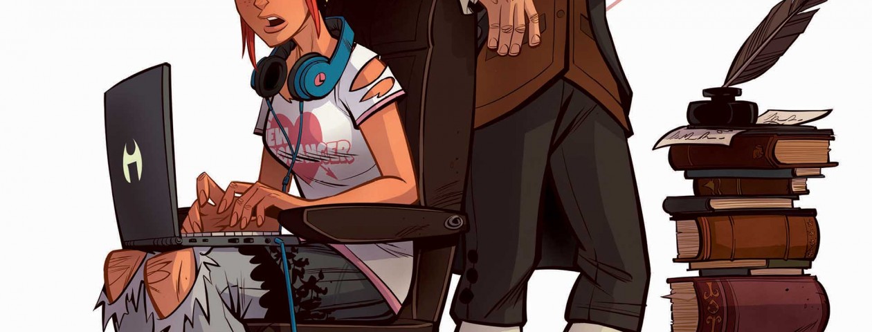 New Romancer - Issue 1 cover art (detail) (DC Comics - Vertigo)